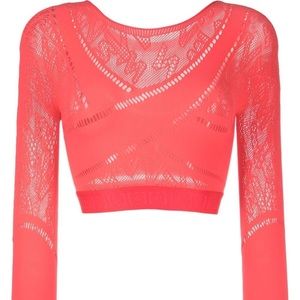 Wolford sporty logo net top and leggings